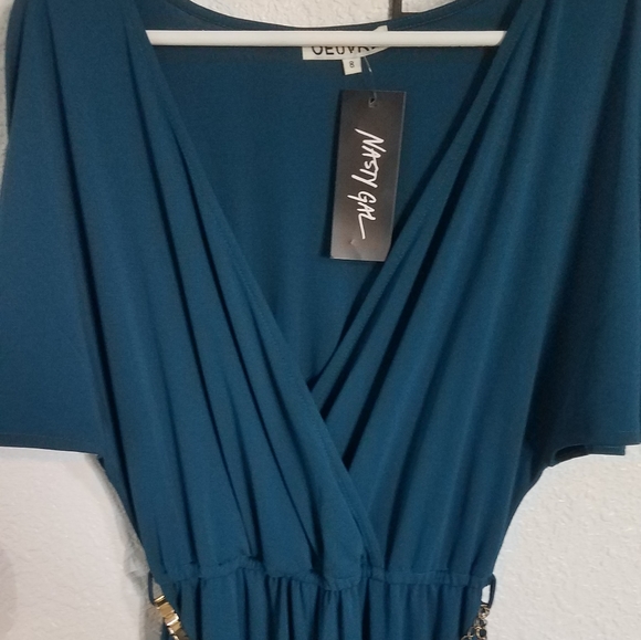 Nasty Gal easy breezy plunging jumpsuit( - Picture 5 of 8